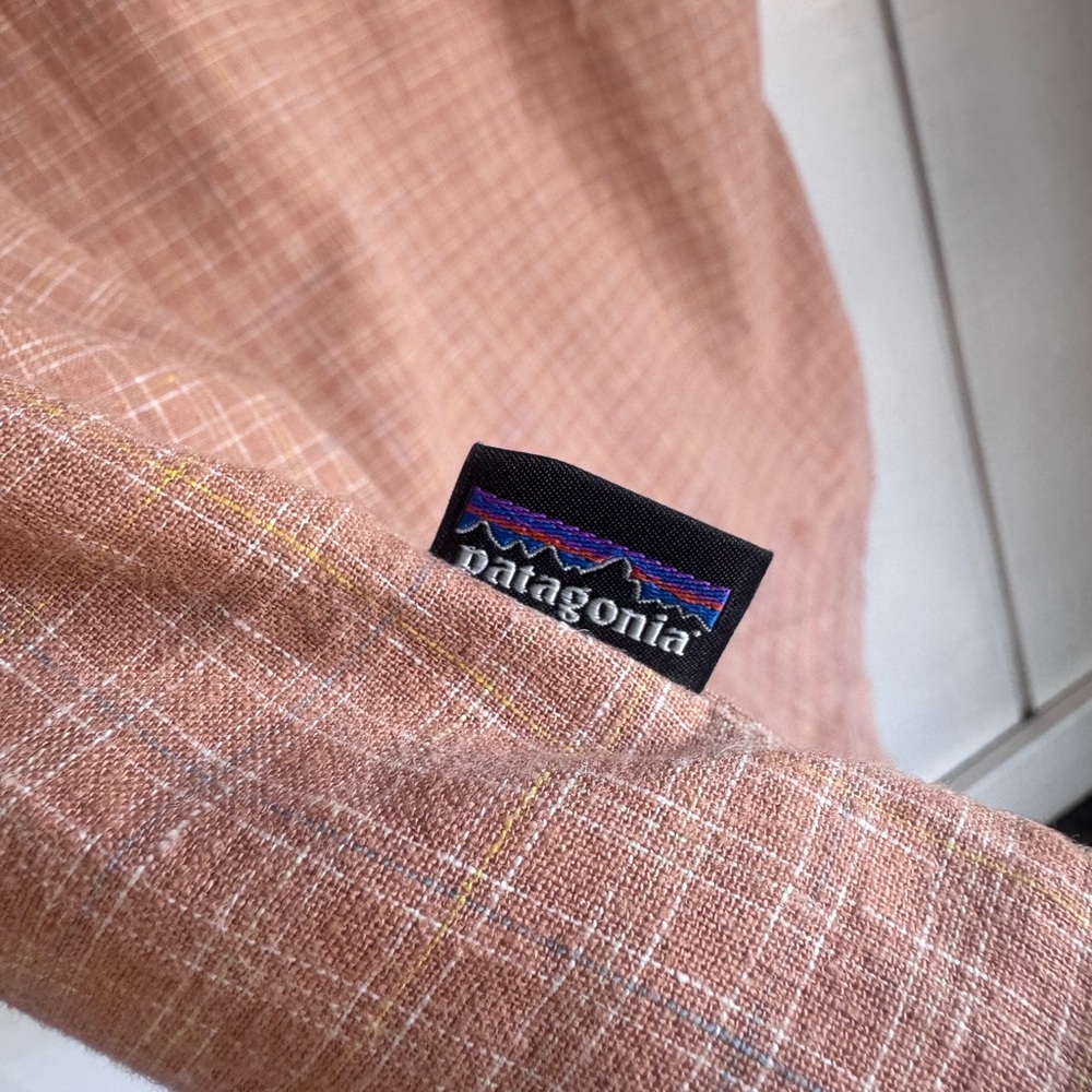 Patagonia Orange Button Down Tee - image 5